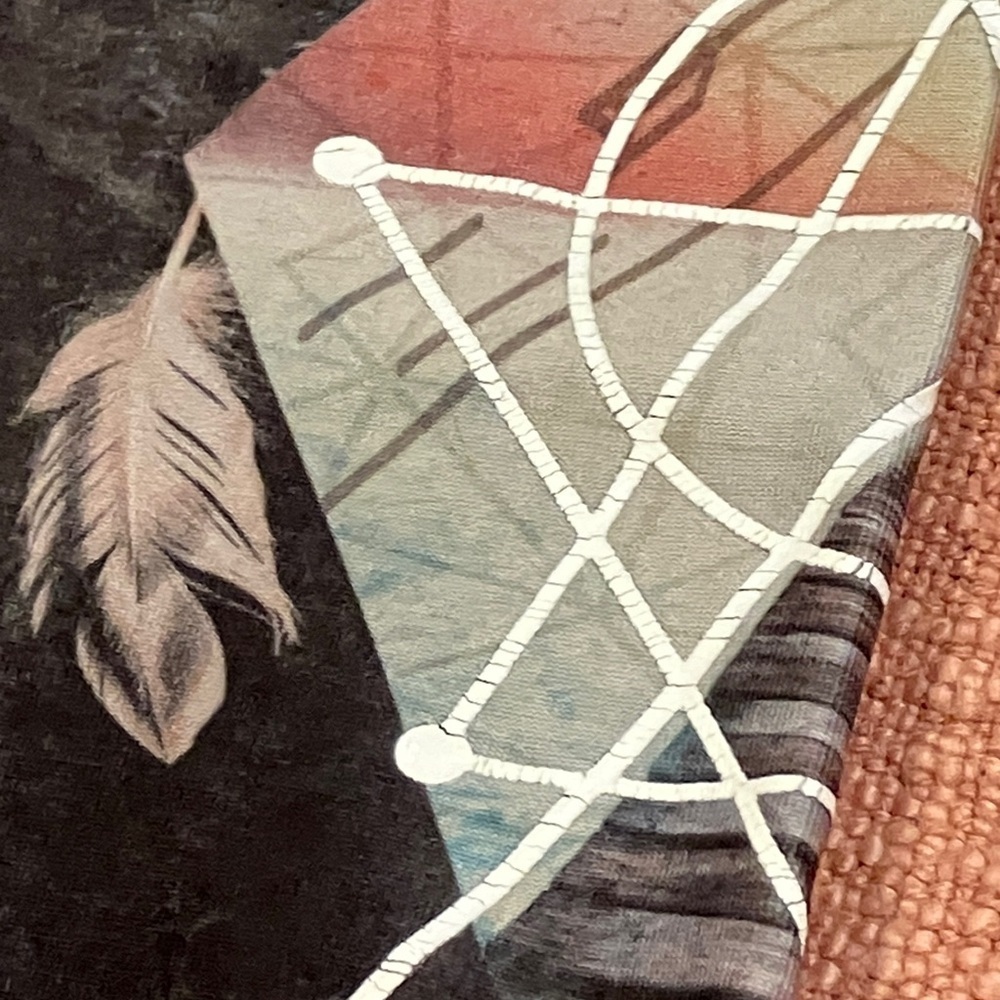 Evolution & Creation yoga 3/4 length capri leggings - feather arrow dream catche - Picture 11 of 16